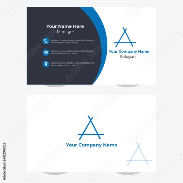 Fototapeta Creative Business card design