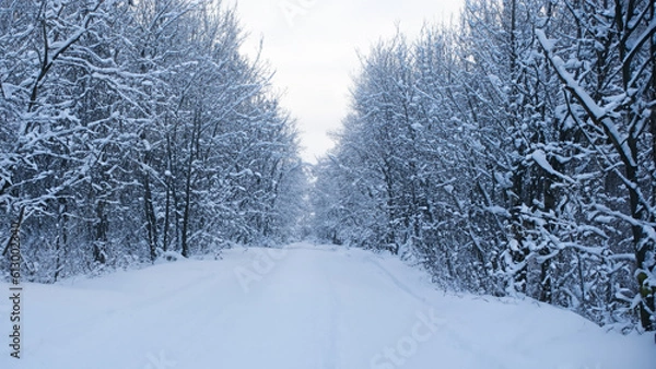 Fototapeta Winter - generative ai