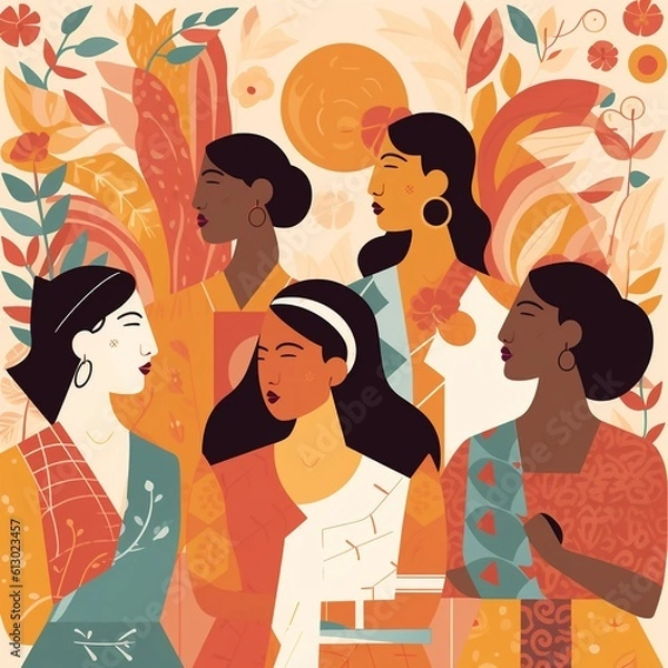 Obraz Cartoon Women's Equality Day