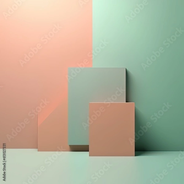 Fototapeta 생성형 인공지능 미니멀한 심플 배경