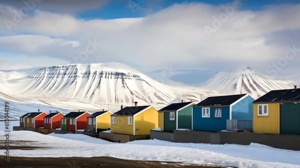 Fototapeta svalbard generative ai