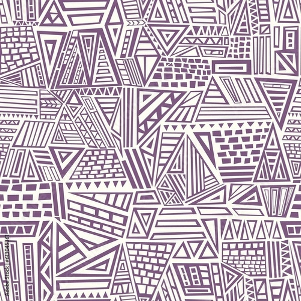 Obraz Seamless pattern. Modern stylish abstract texture. Repeating geometric tiles from striped elements.