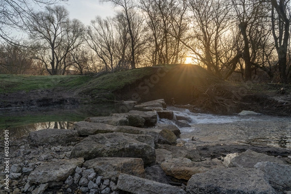 Obraz A calm May dawn in the countryside.
