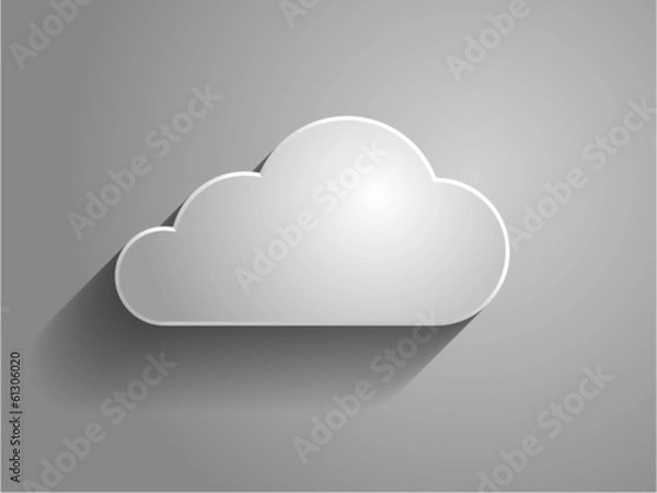 Obraz 3d Vector illustration of a cloud icon