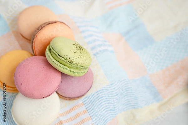 Obraz マカロンの文字入れ背景素材