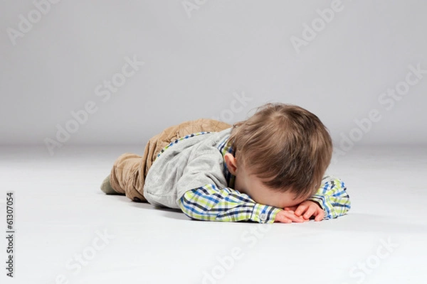 Fototapeta Young boy toddler