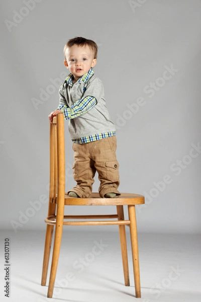 Fototapeta Young boy toddler