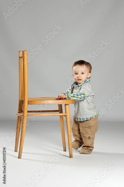 Fototapeta Young boy toddler