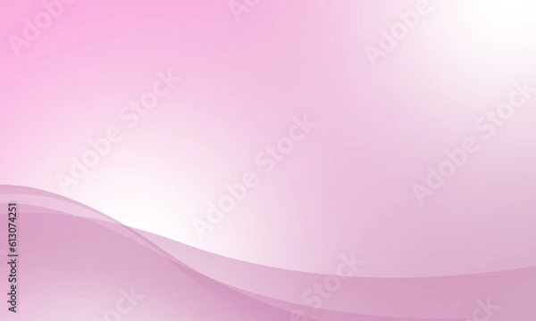 Fototapeta abstract pink curves waves lines with smooth gradient background