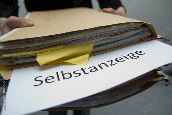 Obraz Steuerrecht - Selbstanzeige