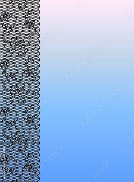 Obraz papier dentelle gauche