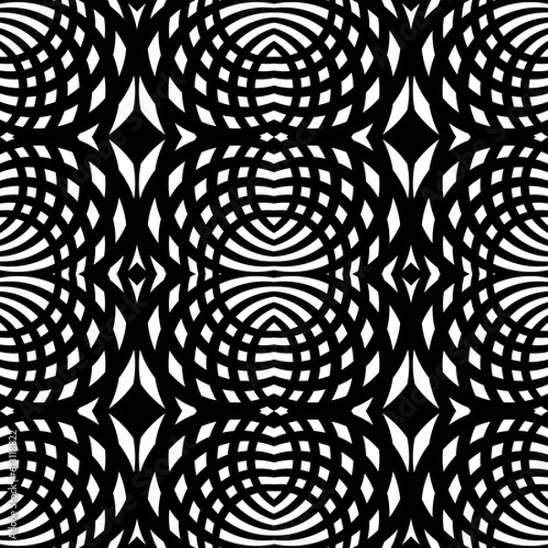 Obraz seamless pattern with circles texture ornament design 