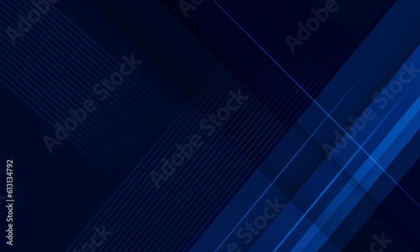 Fototapeta Abstract background dark blue with modern corporate concept