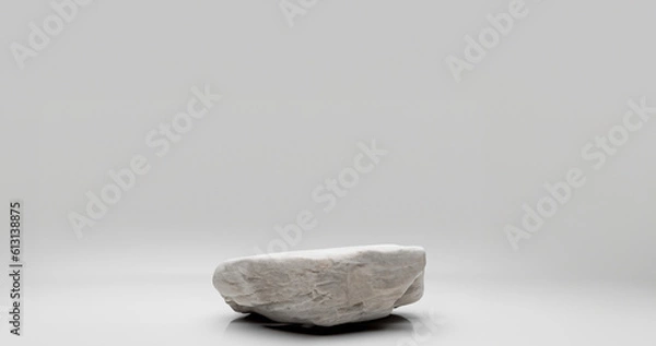 Fototapeta Rock mockup white background