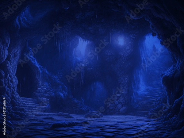 Obraz Rock cave entrance inside