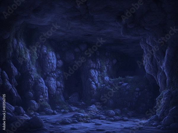 Obraz Rock cave entrance inside
