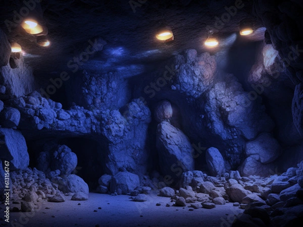 Obraz Rock cave entrance inside