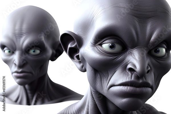 Fototapeta Portrait of an alien. Generative AI	