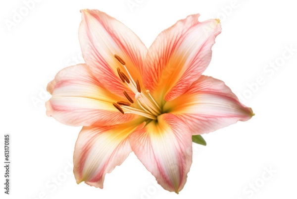 Obraz Elegant Blossom: Rose Flower Isolated on Transparent Background Generative AI