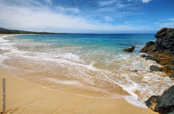 Fototapeta Makena Beach, in Maui, Hawaii