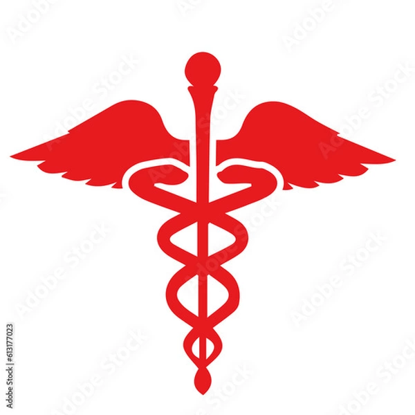 Obraz caduceus medical symbol