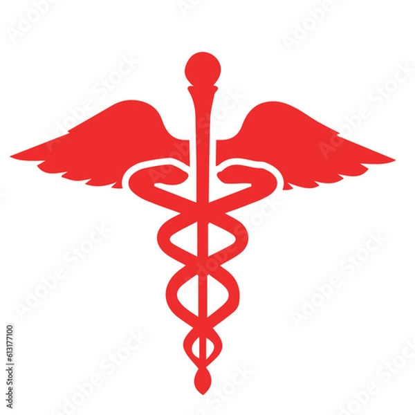 Obraz caduceus medical symbol