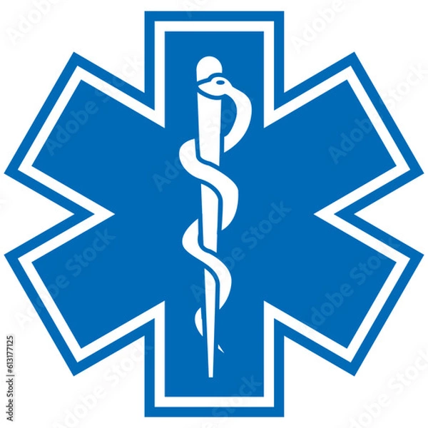 Obraz caduceus medical symbol