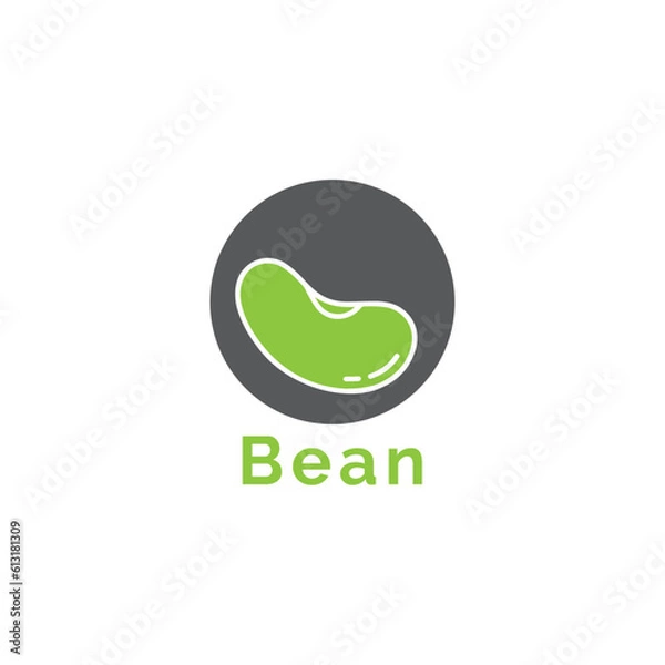 Obraz bean logo design vector templet,