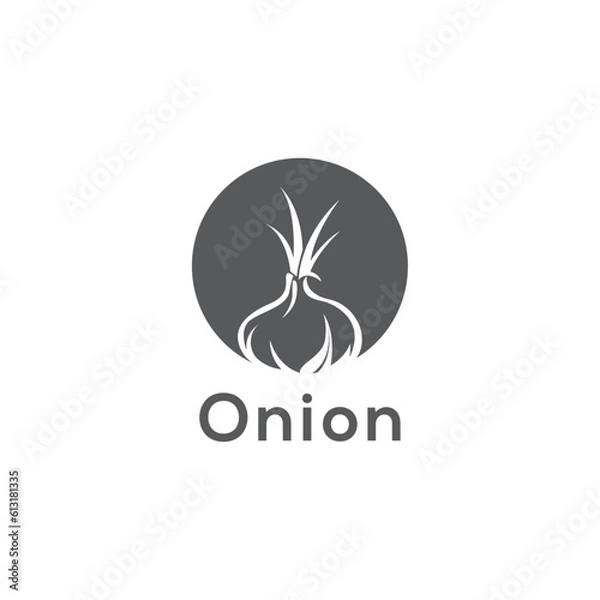 Fototapeta onion logo design vector templet,