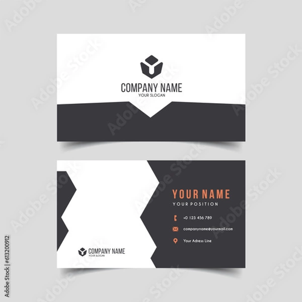 Fototapeta Vector Minimalist and Elegant Business Card Template