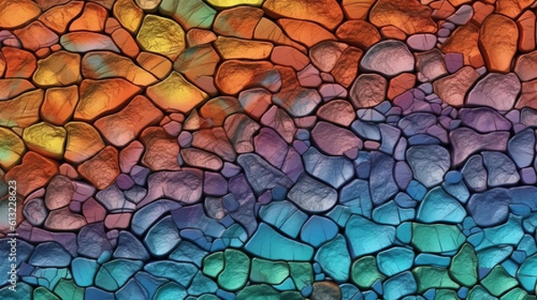 Fototapeta Groovy textures background. Generative ai