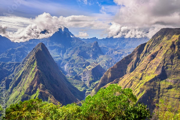 Obraz Punkt widzenia Cap Noir, Reunion
