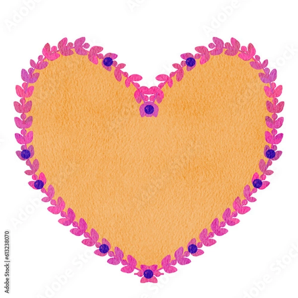 Obraz heart made of pink and blue beads