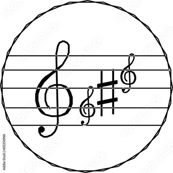 Obraz music note icon