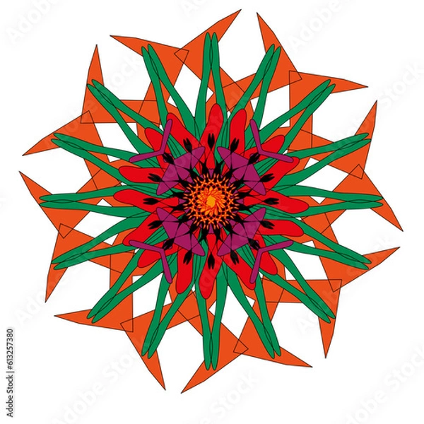 Obraz abstract flower design