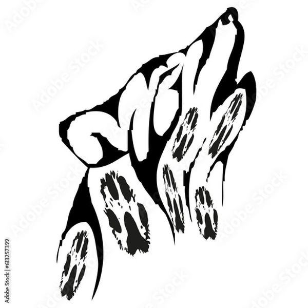 Obraz black and white horse