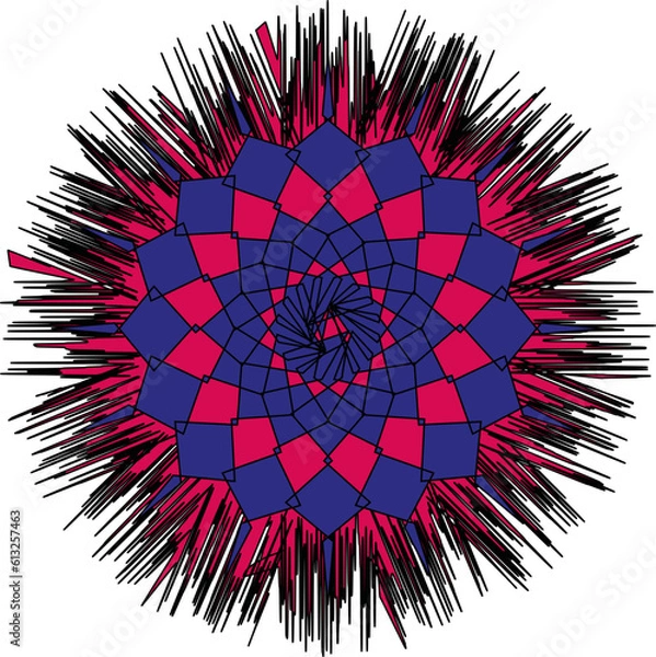 Obraz red and black circle