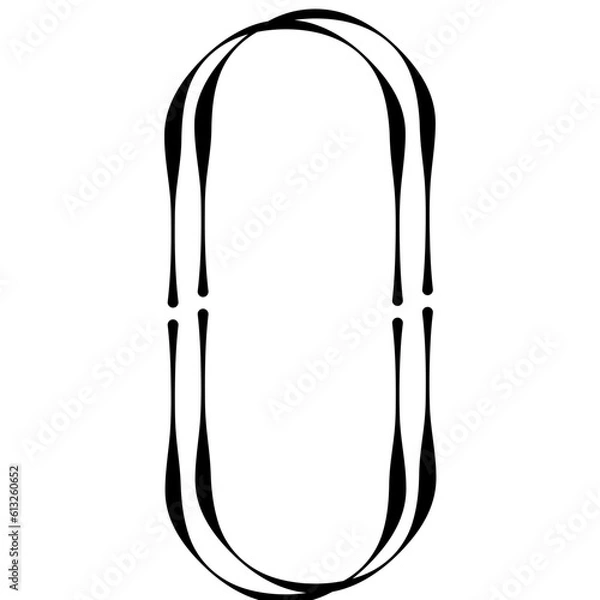 Fototapeta Oval Border Element