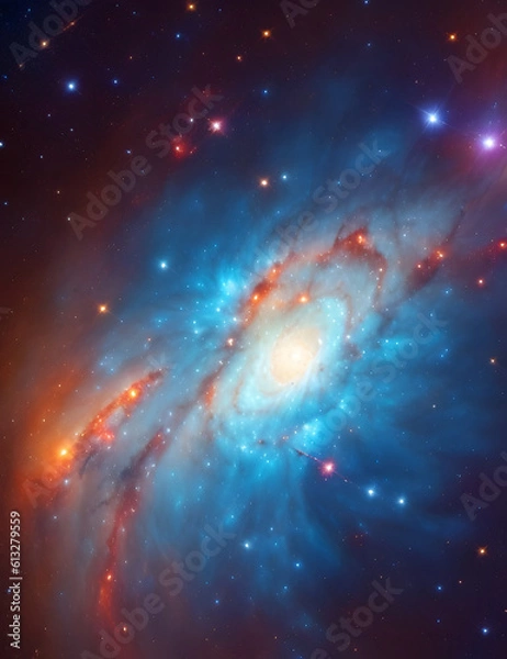 Fototapeta Lonely in the universe. AI generated