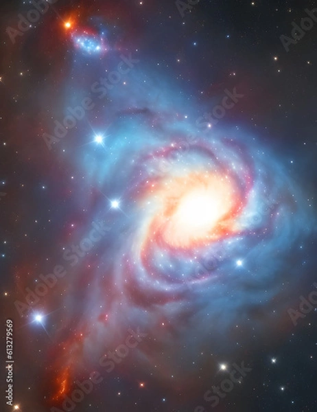 Fototapeta Lonely in the universe. AI generated