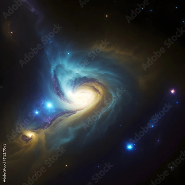 Fototapeta Lonely in the universe. AI generated