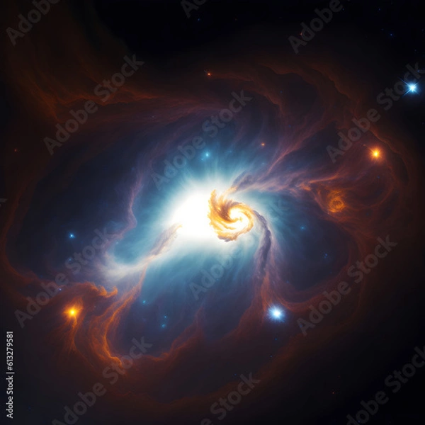 Fototapeta Lonely in the universe. AI generated