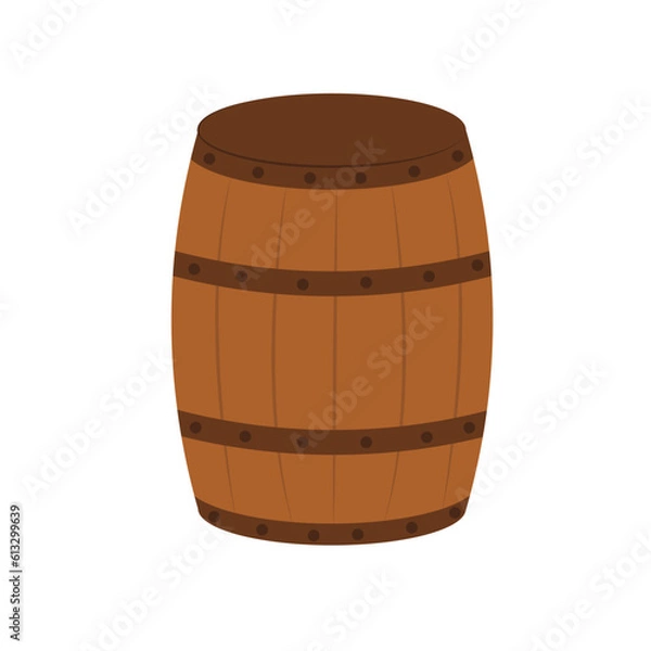Obraz Barrel Vector Illustration Wild West