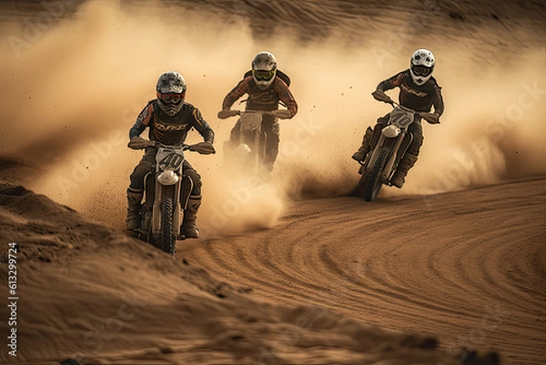 Fototapeta The Thrill of the Competition: High-Quality Stock Image of Care Racing