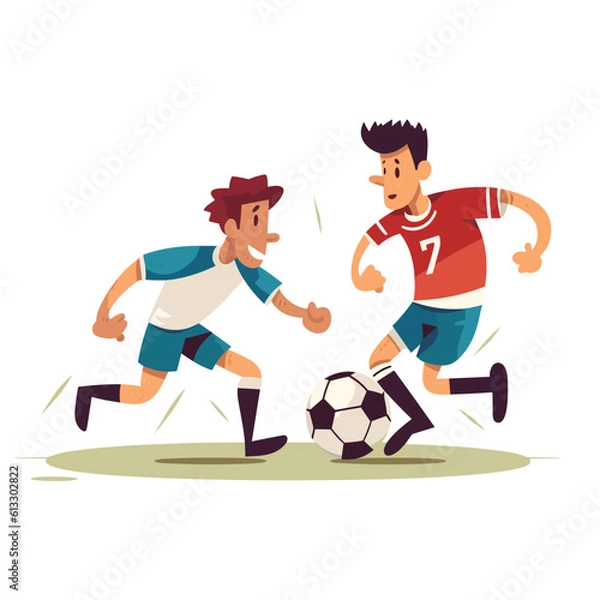 Obraz Soccer. Player kicking ball