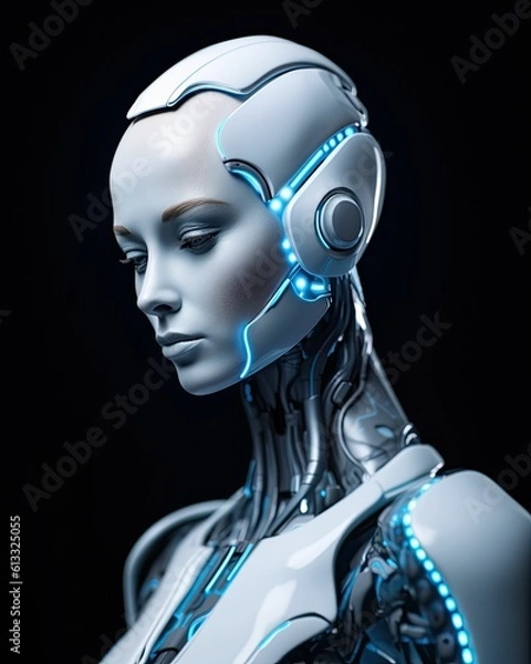 Obraz Beautiful Humanoid Robot Portrait
AI-Generated