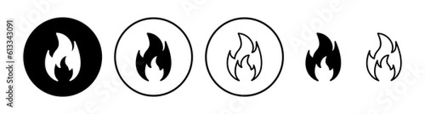 Fototapeta Fire icon vector. fire flame icon