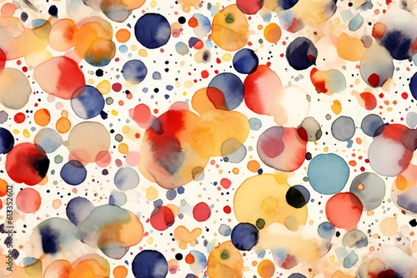 Fototapeta Textile patterns, designs, colourful based on generative AI