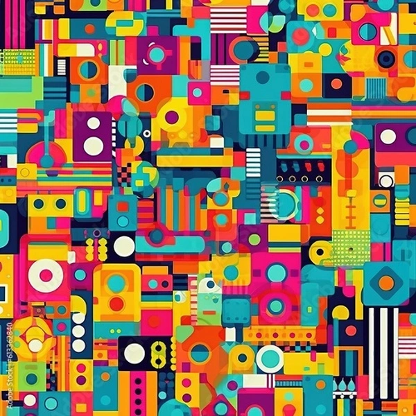 Fototapeta Contemporary Geometric Structure Pattern
Colorful Contemporary Repeating Pattern
Beige Gradient Hipster Background
Vibrant Watercolor Abstract Swirl Pattern
Contemporary Abstract Artistic Mosaic