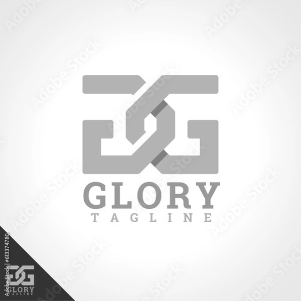 Obraz Monogram Letter G Logo Template